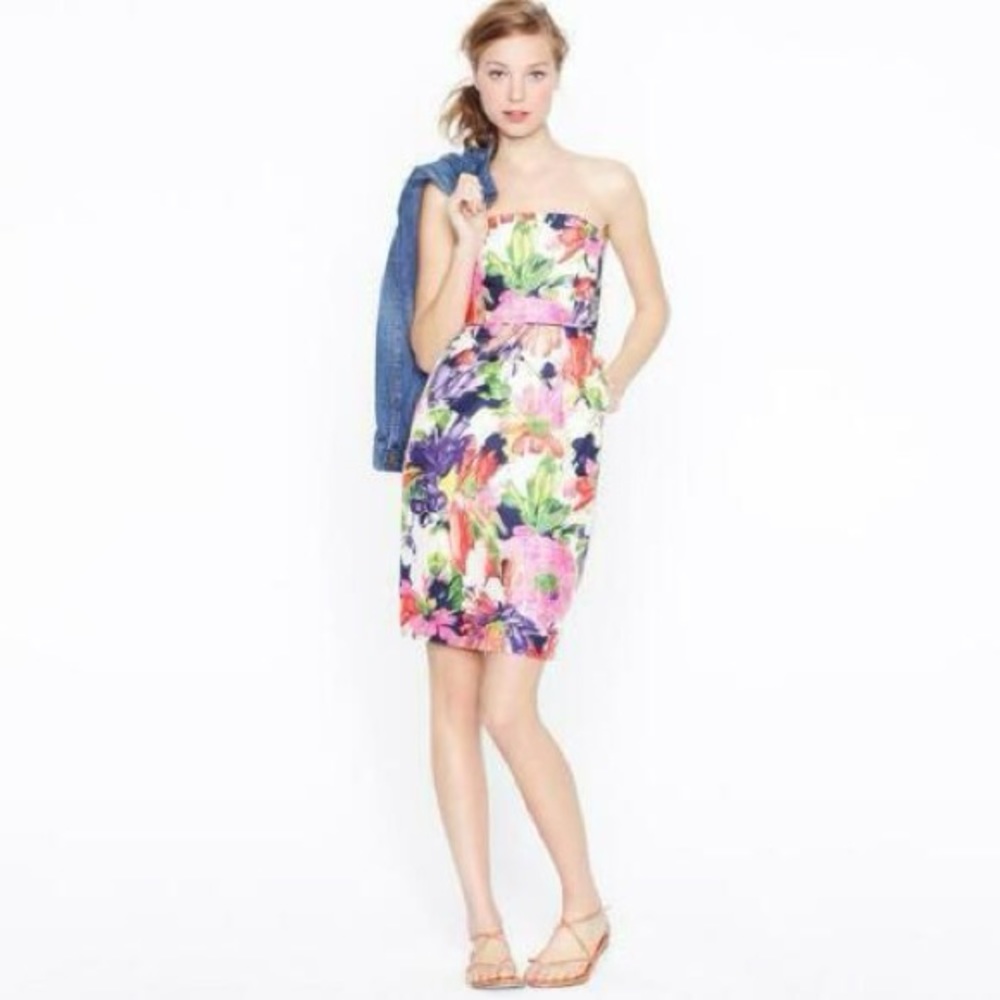 Floral JCREW silk dress